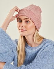 Soho Knit Beanie Hat, Pink (PALE PINK), large