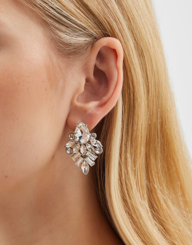Statement Jewel Drop Earrings, , large
