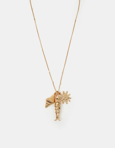 Sea Charm Pendant Necklace Gold, , large