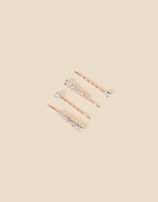 Delicate Gem Hair Slides 4 Pack, , large