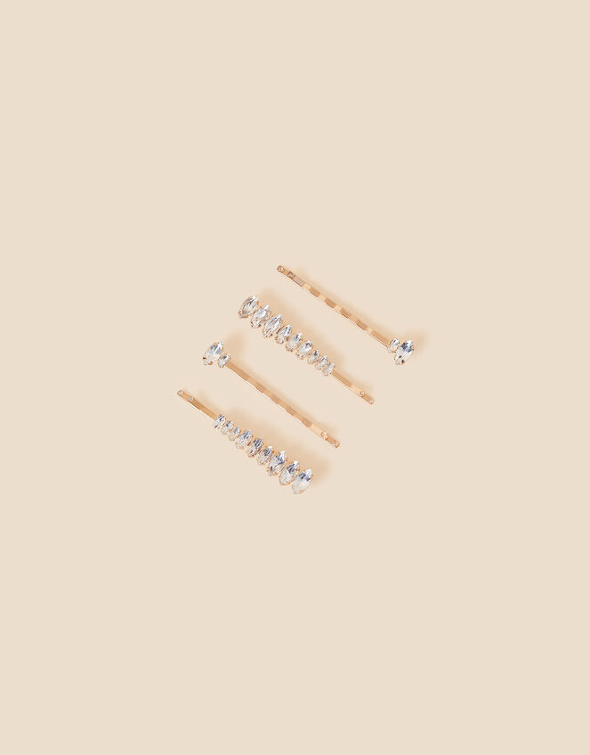 Delicate Gem Hair Slides 4 Pack, , large