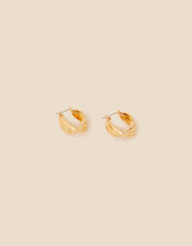 Interlocking Textured Hoops, , large
