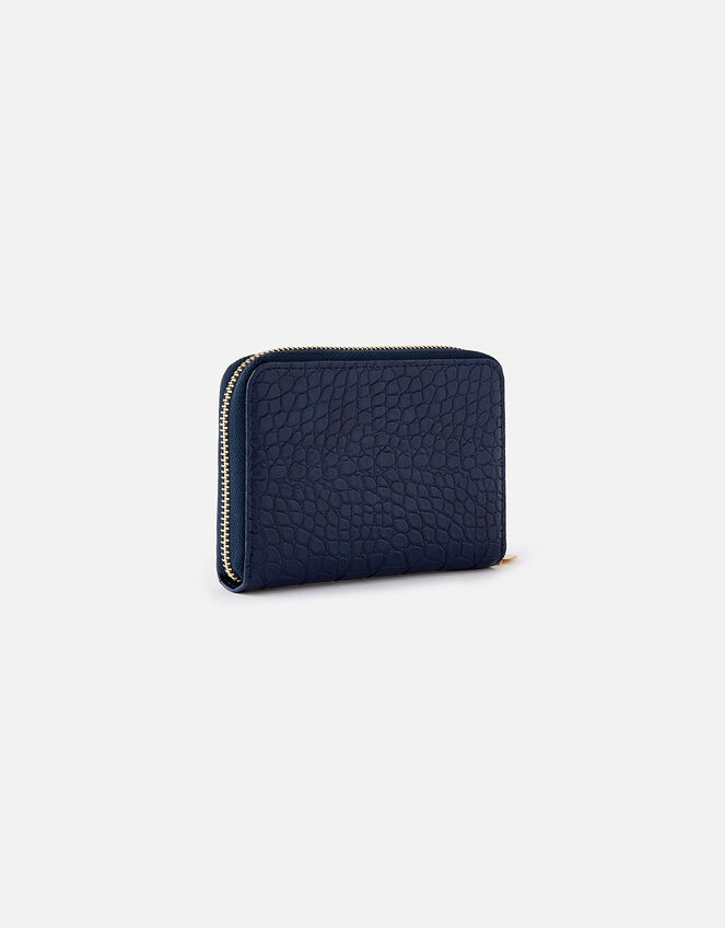 Croc Medium Zip Wallet, Blue (NAVY), large