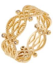 Gold-Plated Sparkle Filigree Ring, Gold (GOLD), large