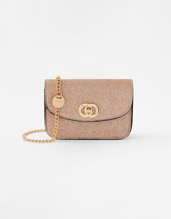 Glitter Cross-Body Bag, Pink (PINK), large