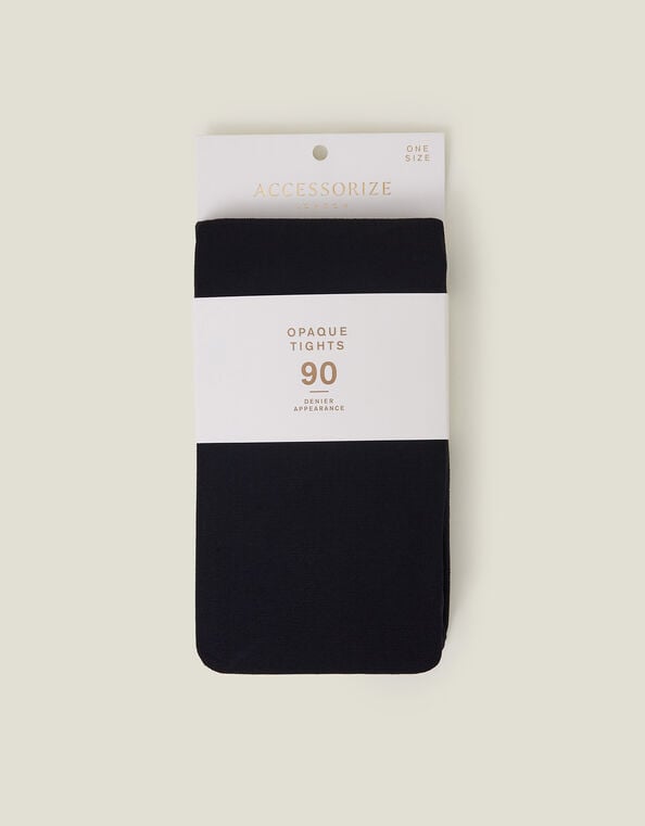 90 Denier Opaque Tights, , large