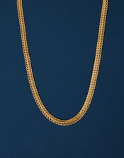 14ct Gold-Plated Chunky Weave Chain Necklace, , large