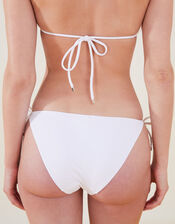 Lemon and Orange Embroidered Bikini Bottoms, White (WHITE), large