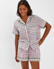 Checkerboard Short Pyjama Set, Pink (PINK), large