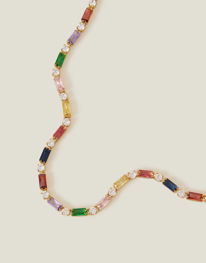 14ct Gold-Plated Gem Necklace, , large