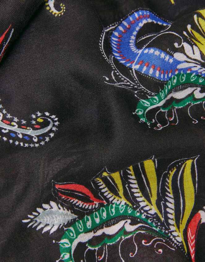 Paisley Print Scarf, , large