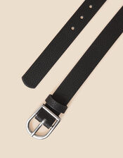 Plain Buckle Belt, Black (BLACK), large