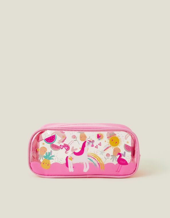 Girls Unicorn Pencil Case, , large