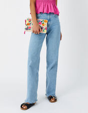 Bright Floral Clutch Bag, , large