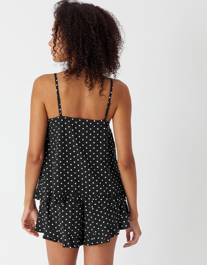 Spot Vest Set, Black (BLACK WHITE), large