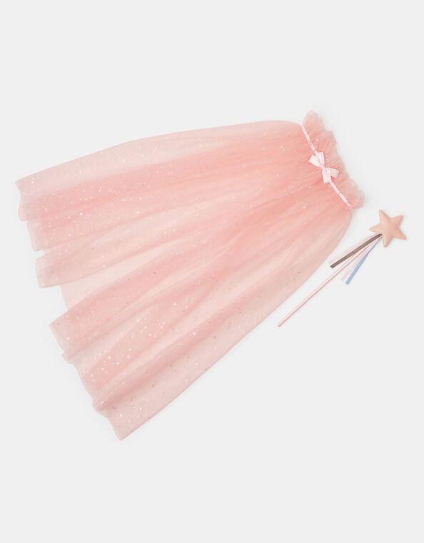 Girls Tulle Fairy Cape & Wand Set, , large
