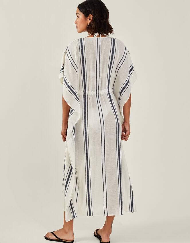 Stripe Kaftan, Black (BLACK WHITE), large