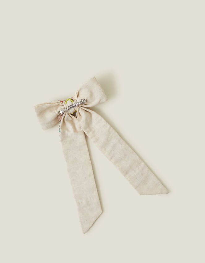 Beaded Hair Bow, , large