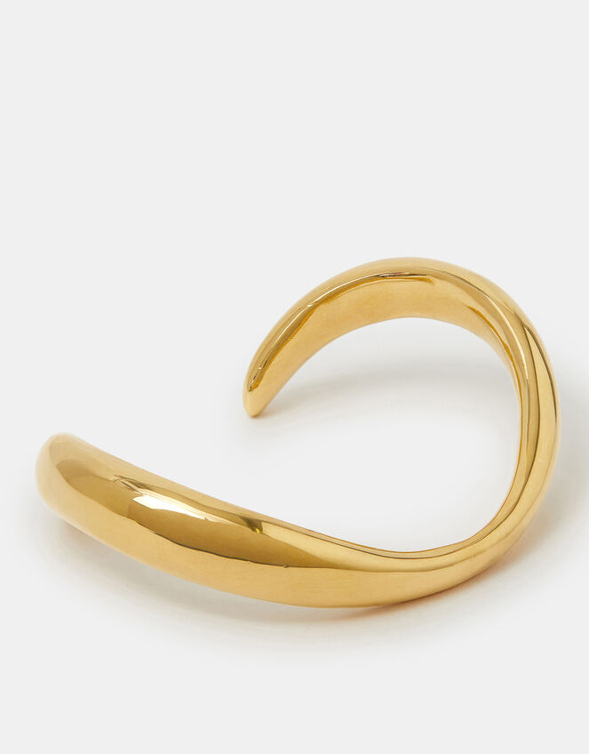 14ct Gold-Plated Irregular Cuff Bracelet, , large
