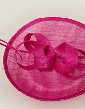 Loop Quil Disc Fascinator, Pink (FUCHSIA), large