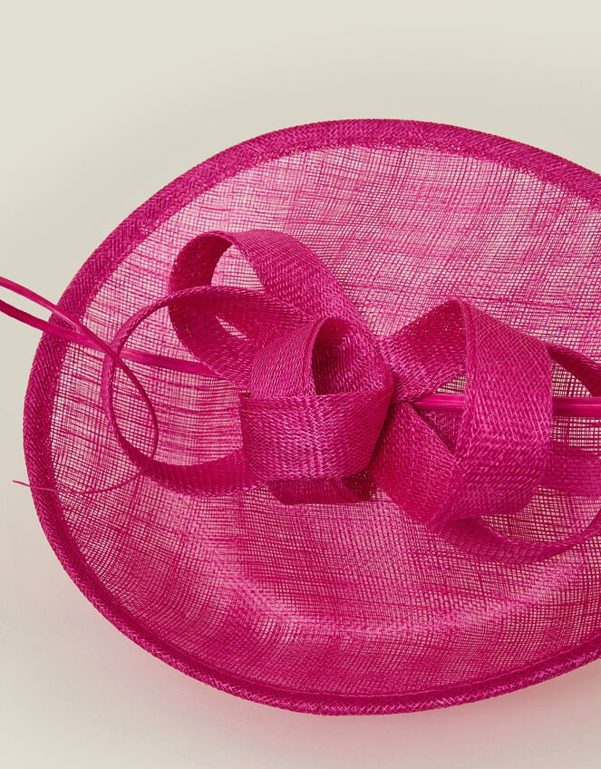 Loop Quil Disc Fascinator, Pink (FUCHSIA), large