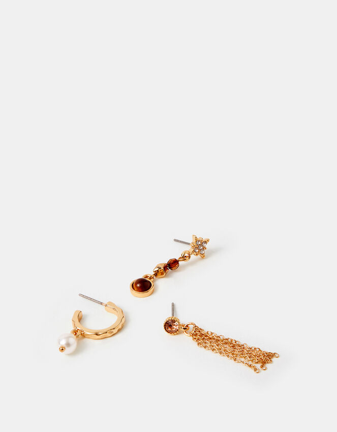 3-Pack Tassel Drop Earrings, , large