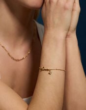 14ct Gold-Plated Love Charm Bracelet, , large
