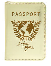 Explore More Metallic Passport Holder, , large