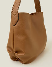 Slouch Shoulder Bag, Tan (TAN), large