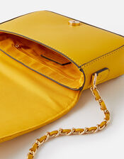 Quinn Quilted Chain Cross-Body Bag , Yellow (YELLOW), large