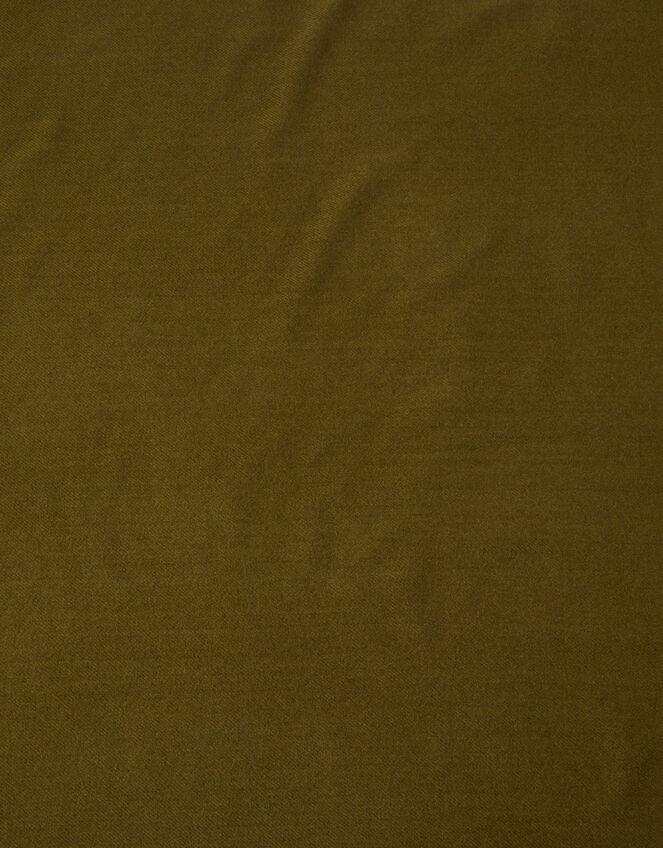 Super Soft Plain Blanket Scarf, Green (OLIVE), large