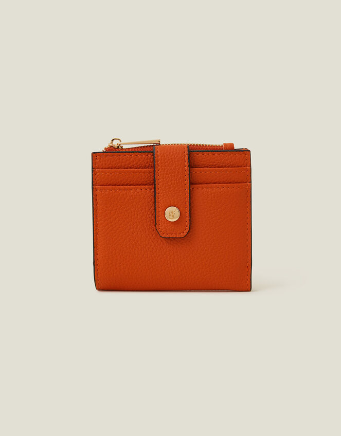 Zip Card Holder Purse, Orange (ORANGE), large
