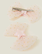 2-Pack Party Bow Hair Clips, , large