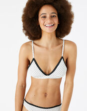 Polka Dot Bralet, Cream (CREAM), large