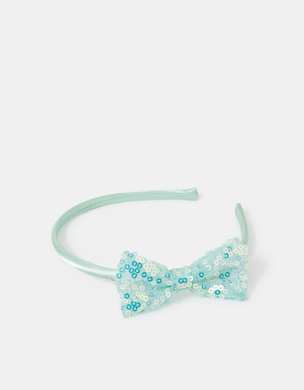 Sequin Bow Headband, , large