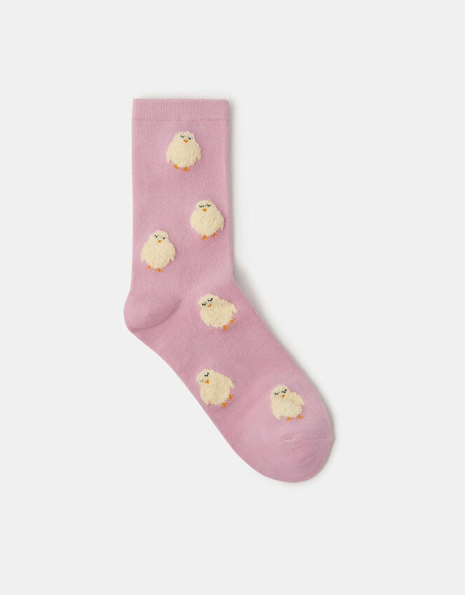 Chick Print Socks, , large