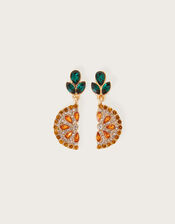 Orange Slice Drop Earrings, , large