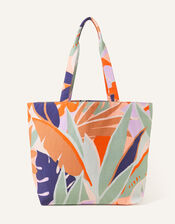 Palm Print Shopper Bag, , large
