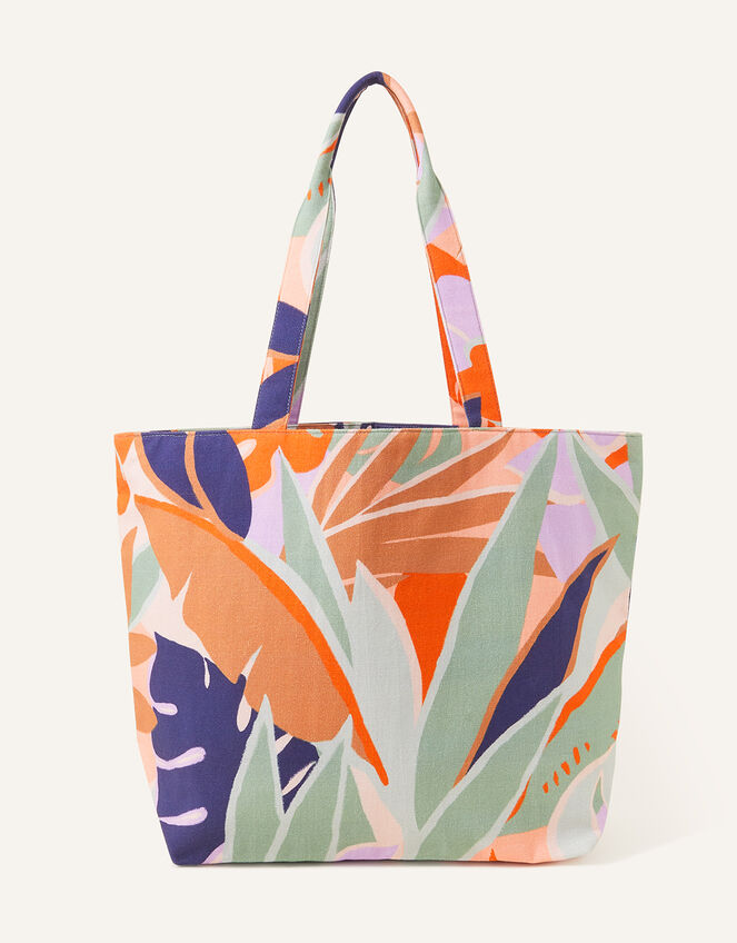 Palm Print Shopper Bag, , large