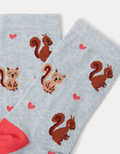 Squirrel Print Socks, , large