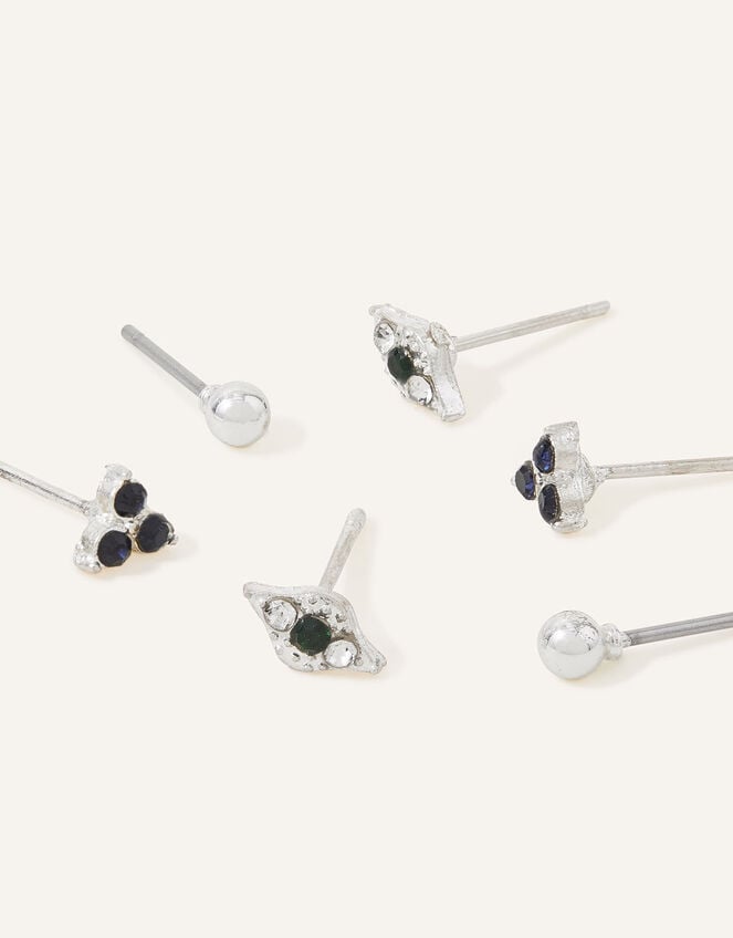 Evil Eye Stud Earrings Set of Three, , large