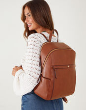 Classic Zip Around Backpack, Tan (TAN), large
