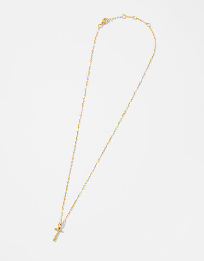 Gold Vermeil Initial Pendant Necklace - T, , large