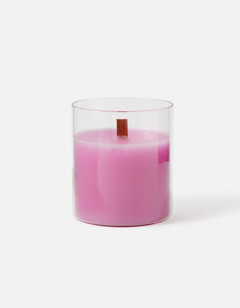 Wooden Wick Candle Jar Pink, Pink (PINK), large