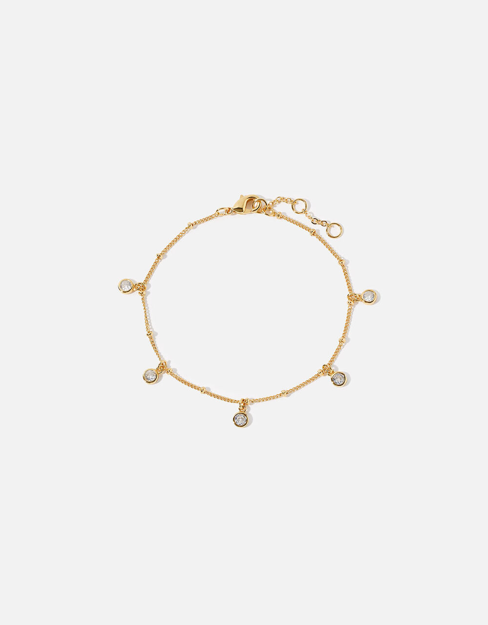 GoldPlated Droplet Bracelet Z for Accessorize Accessorize UK