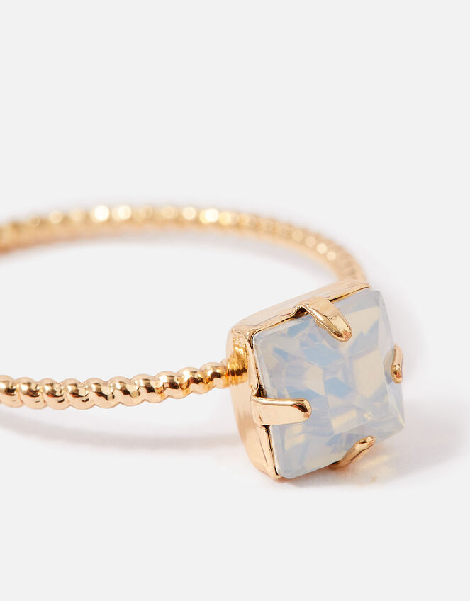 Opal Stone Ring, Blue (BLUE), large