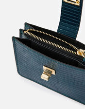Twist Lock Reptile Cardholder, Teal (TEAL), large