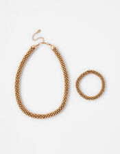 Bobble Necklace and Bracelet Set, , large