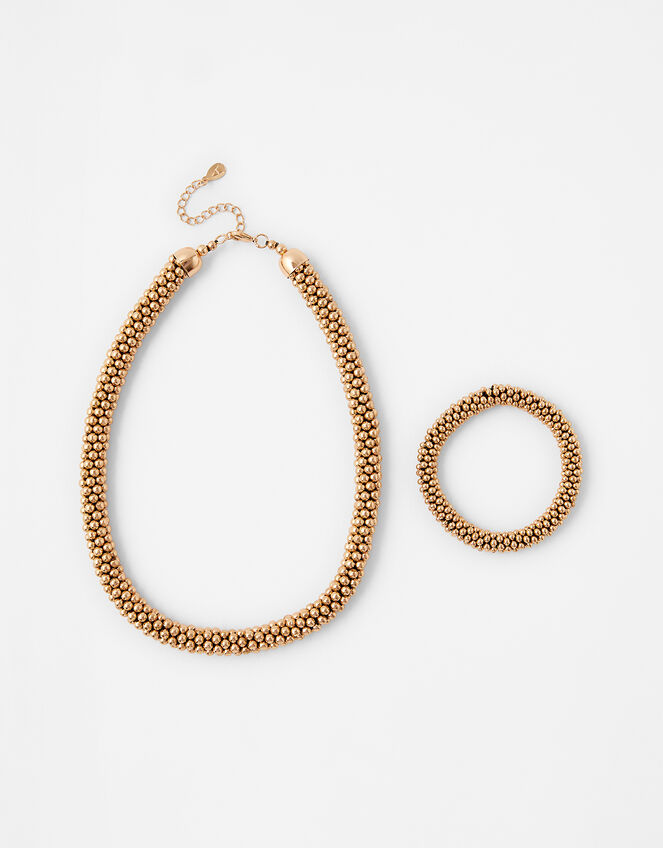 Bobble Necklace and Bracelet Set, , large