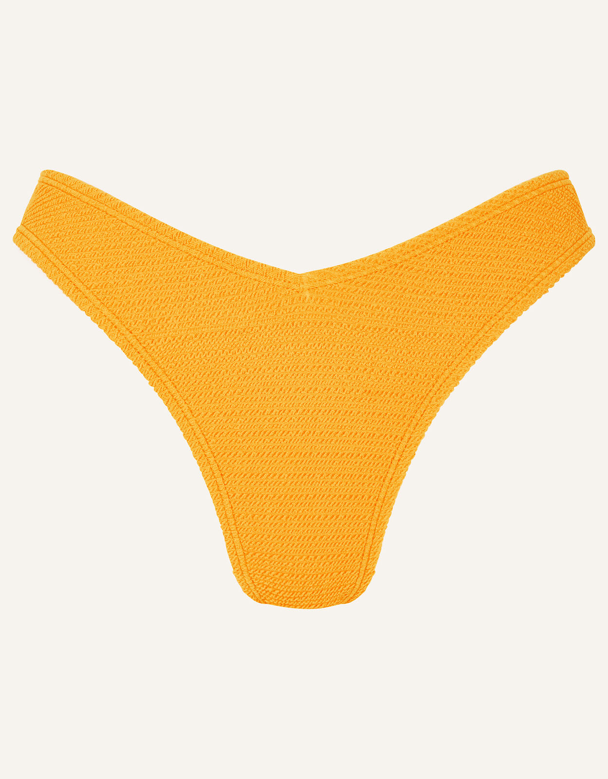 Crinkle Bikini Bottoms Yellow